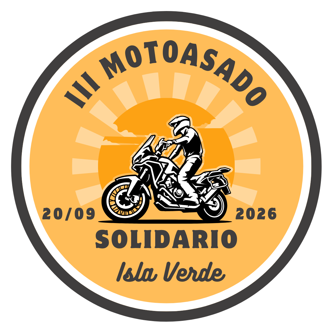 Logo III Motoasado Solidario Isla Verde